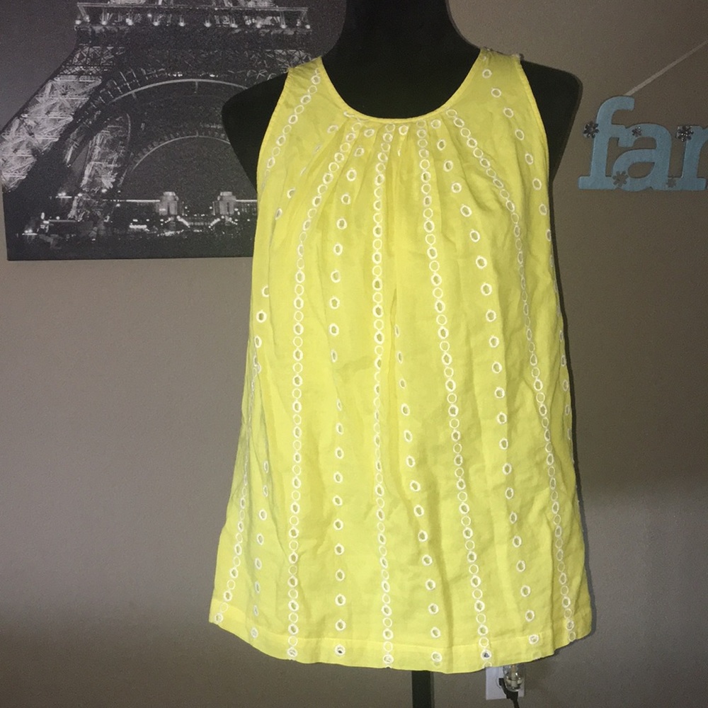 Beautiful yellow Ann Taylor The Loft blouse